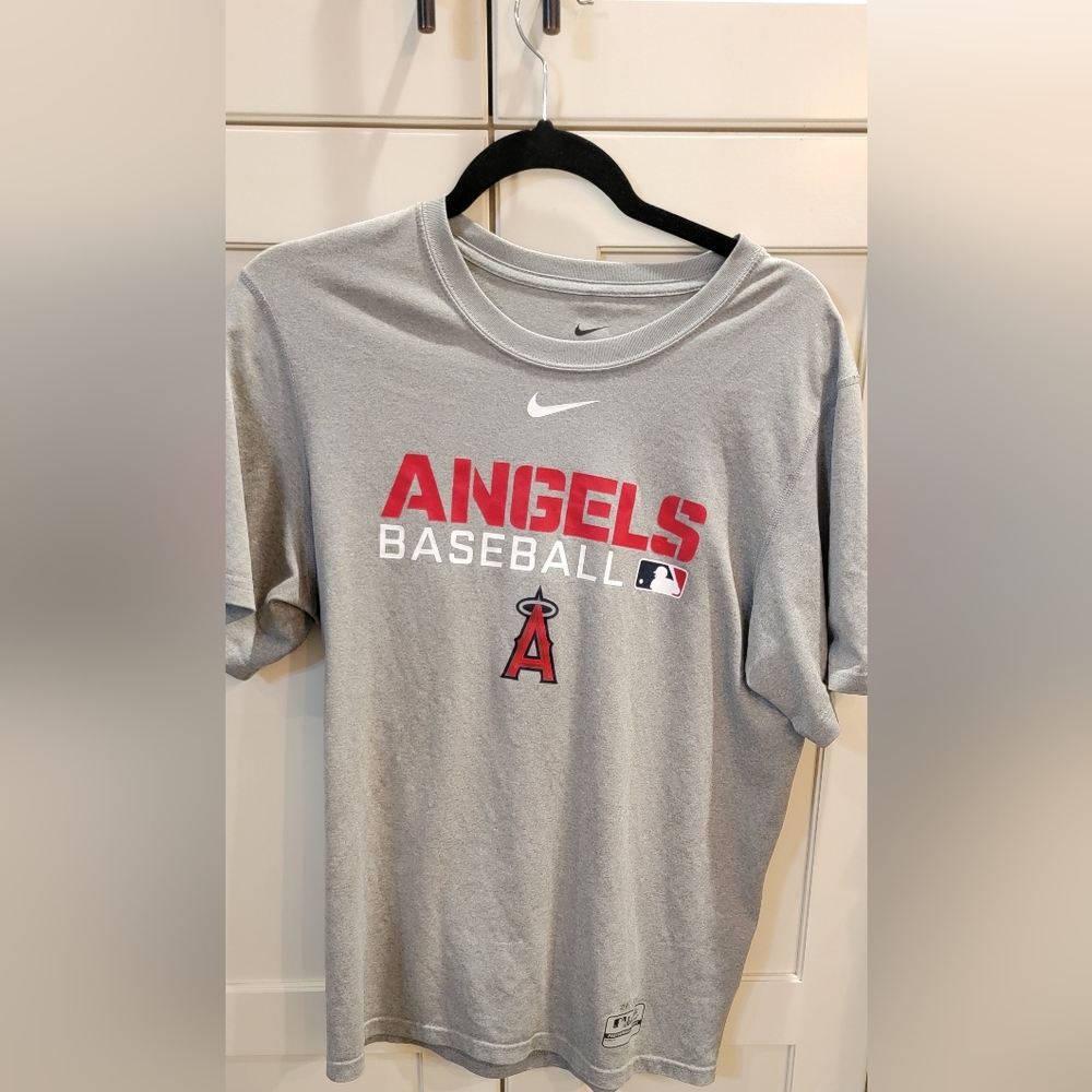 Los Angeles Angles Nike T- Shirt Gray Men's Size S | Youth XL